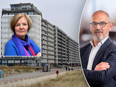 Links: Katelijne D’Hauwers van belangengroep Verenigde Eigenaars, rechts: HLN-belastingexpert Michel Maus.