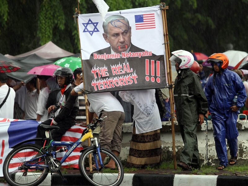 Protest in de Indonesische hoofdstad Jakarta.