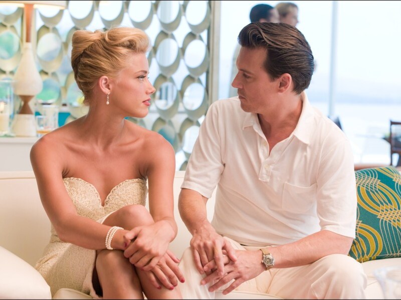 Amber Heard en Johnny Depp in 'The Rum Diary'