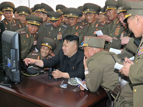 De Noord-Koreaanse leider Kim Jong-un.