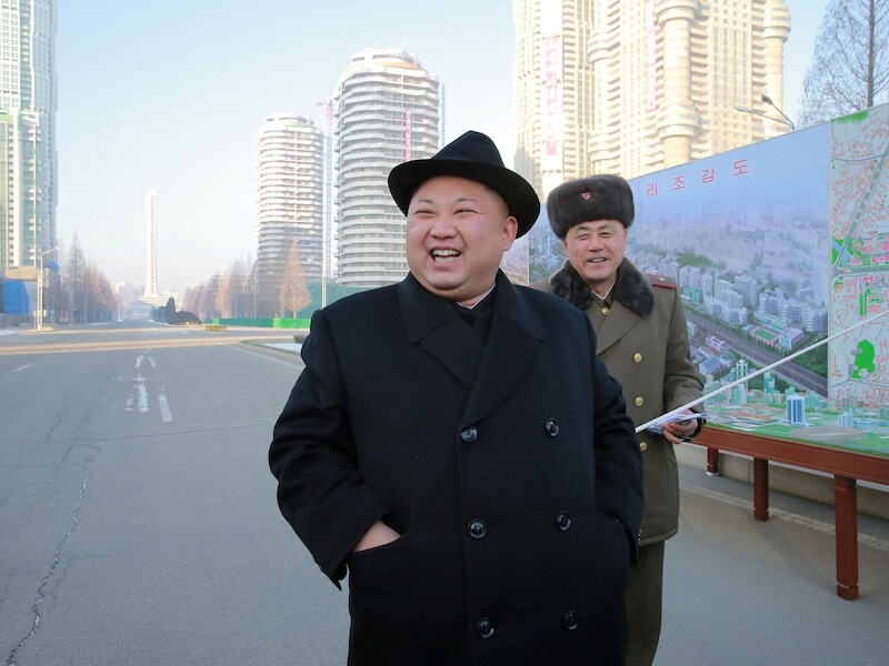 De Noord-Koreaanse leider Kim Jong-un.