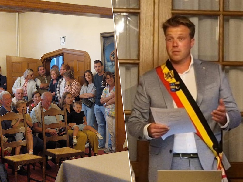 Bakje vol: gemeenteraad van Kluisbergen stroomt vol voor eedaflegging nieuwe burgemeester Thijs Cousaert