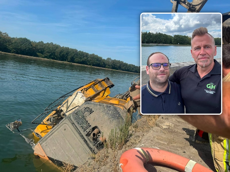Emotioneel weerzien tussen Niels (30) en collega Ivo (51) die hem uit Albertkanaal in Genk redde: “Dankzij hem krijg ik een tweede kans op het leven”