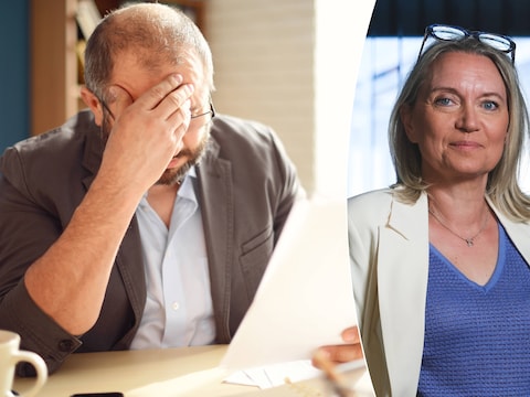 Links: illustratiebeeld. Rechts: familierechtadvocate Claudia Van de Velde.
