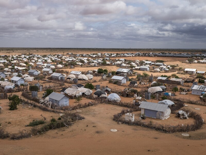 Het vluchtelingenkamp Dadaab in Kenia