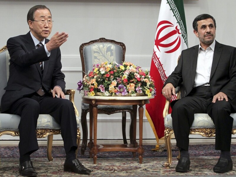 De Iraanse president Mahmoud Ahmadinejad