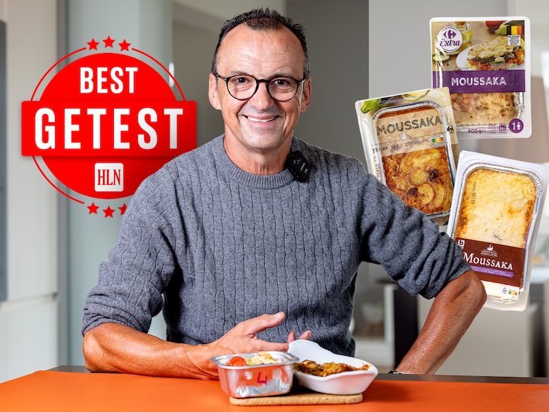Hij moet 0/10 geven en buist er vijf, maar Luc Bellings vindt ook 3 lékkere Griekse moussaka’s uit de supermarkt