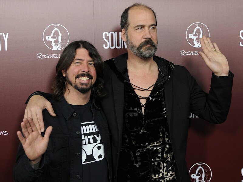 Dave Grohl en Krist Novoselic, de nog overblijvende leden van Nirvana.