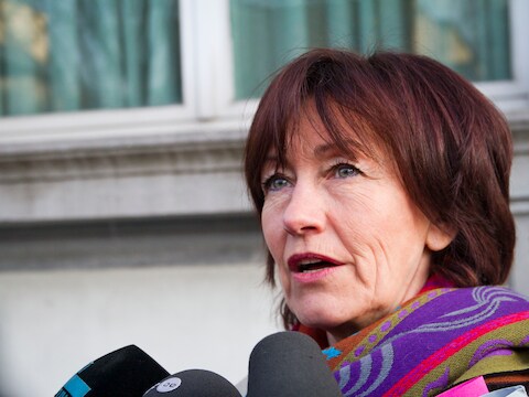 De initatiefneemster van het verbod, minister van Volksgezondheid Laurette Onkelinx (PS).