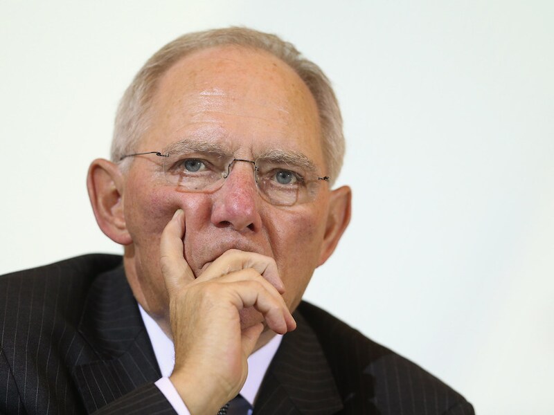 De Duitse minister van Financiën Wolfgang Schaüble.