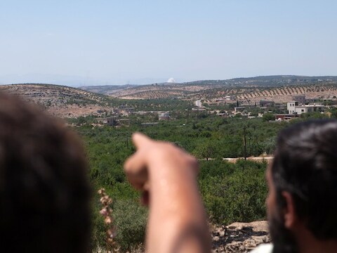 Rook in Latakia na luchtaanval.