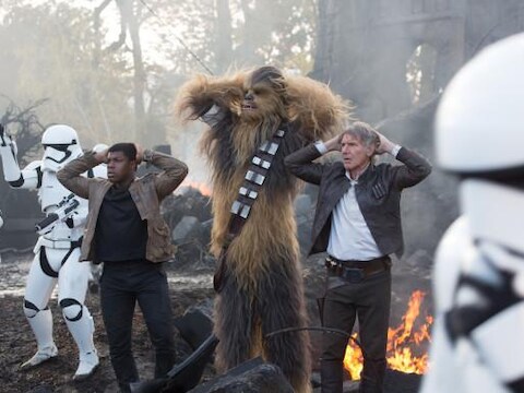 Een beeld uit 'Star Wars: The Force Awakens'.