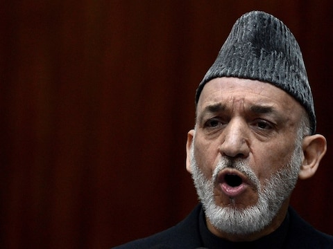 De Afghaanse president Hamid Karzai.