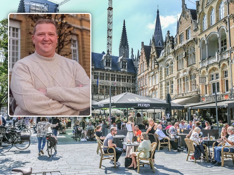 Jurgen Crombez, voorzitter van Horeca Ieper en omliggende: “Voor horecauitbaters is er in tachtig jaar heel wat veranderd.” 