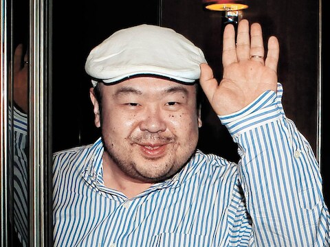 Kim JOng-Nam in juni 2010, na een interview met Zuid-Koreaanse media in het Maleisische Macau.