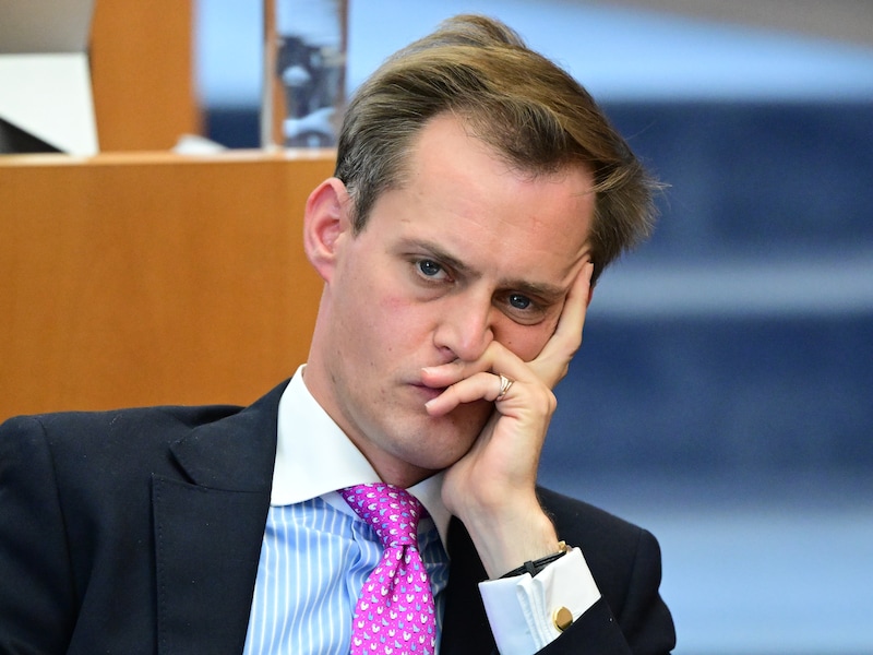 N-VA-fractieleider Gilles Verstraeten, in het Brussels Parlement 