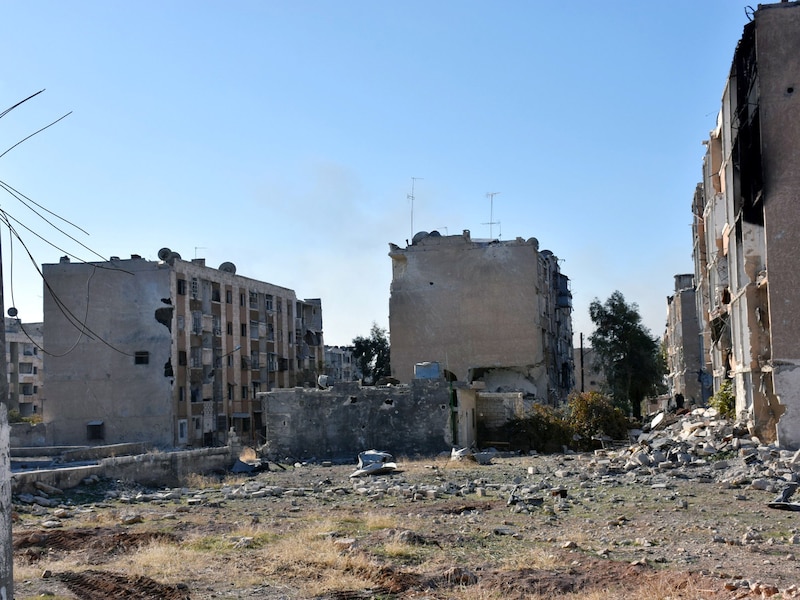 Archiefbeeld van de vernielingen in Syrië.