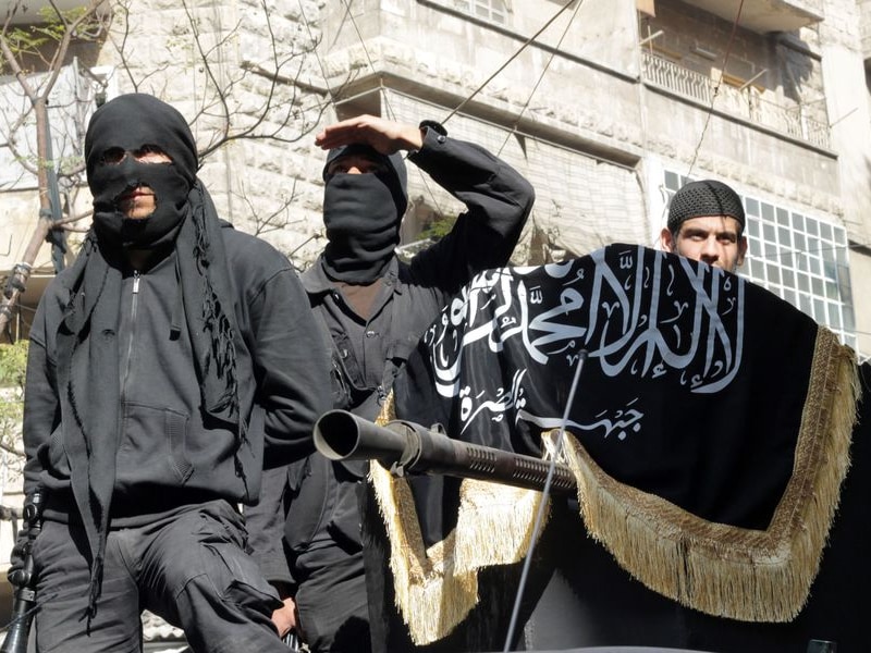 Leden van de terroristische beweging al-Nusra Front.