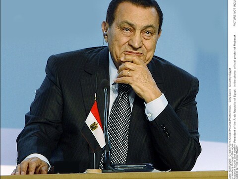Moebarak zat dertig jaar op de presidentsstoel in Egypte.
