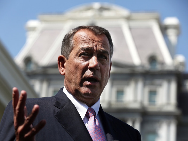 John Boehner, voorzitter van het Amerikaanse Huis van Afgevaardigden.