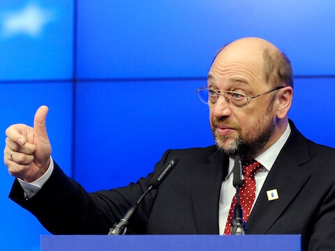 Martin Schulz, voorzitter van het Europees Parlement.
