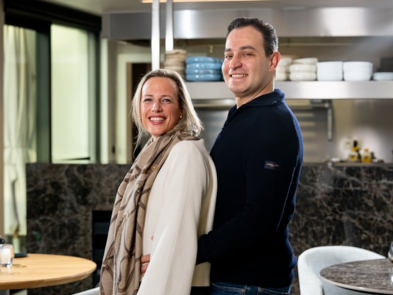 Chef Kim Rutsaert en gastvrouw Elien.