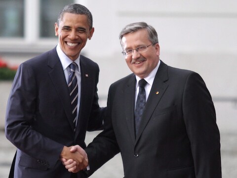 Barack Obama en Bronislaw Komorowski.
