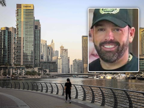 Een straatbeeld van Dubai. / Inzet: Daniel Kinahan.