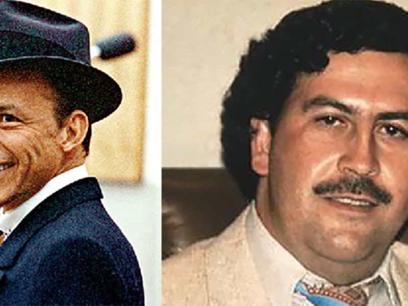 Frank Sinatra en Pablo Escobar