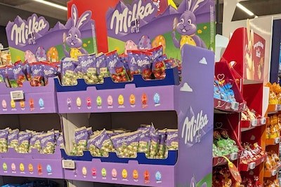 In Milka-paaseitjes zit tegenwoordig naast vulling... ook lucht: “Krimpflatie”