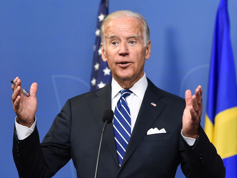 Joe Biden, vandaag op bezoek in Zweden.