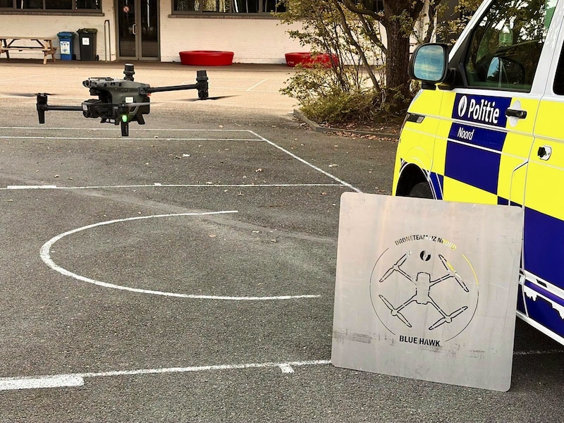 Politie houdt Dorpsdag Brasschaat ook vanuit de lucht in de gaten met drone