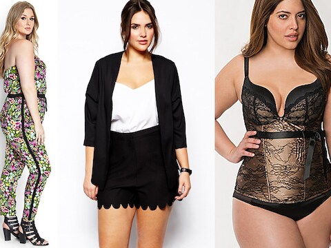 Jumpsuit bij Forever 21, trendy zomerse outfit bij Asos.com en sexy lingerie Lane Bryant.