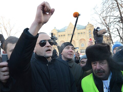 Sergueï Oudaltsov (links).