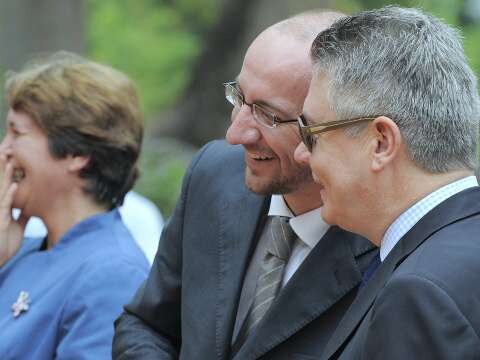 Charles Michel en Karel De Gucht