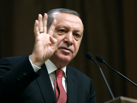 De Turkse president Erdogan.