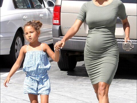 Halle Berry en haar vijfjarig dochtertje Nahla.