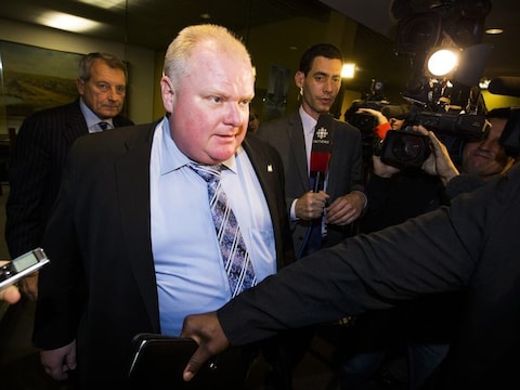 De burgemeester van Toronto, Rob Ford.