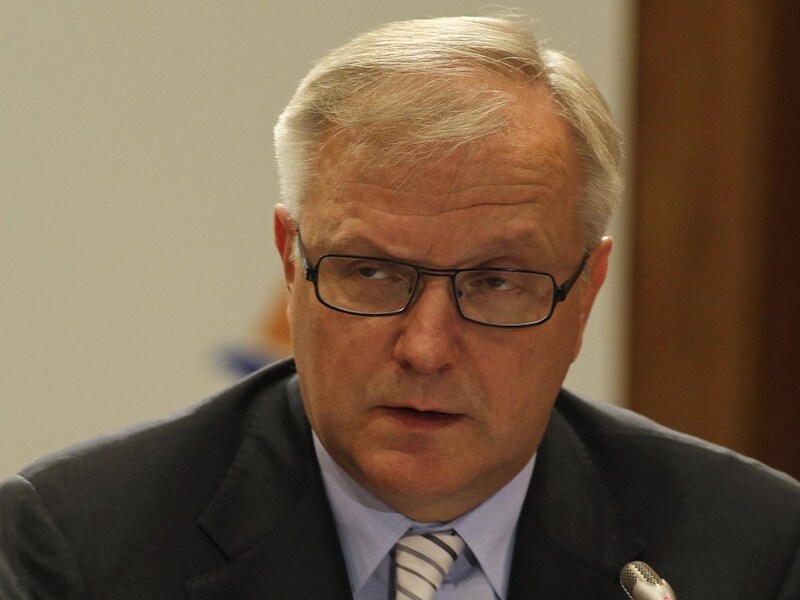 De Europese Commissaris Olli Rehn.