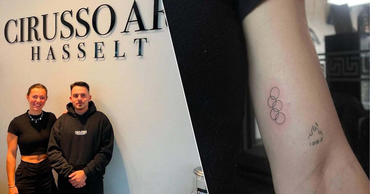 Genkse atlete Rani Rosius laat sportieve tattoo zetten in Hasseltse ...