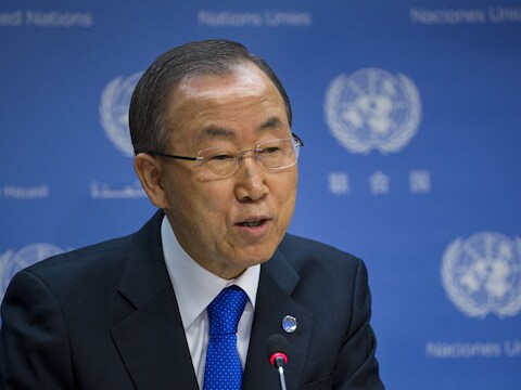 VN-secretaris-generaal Ban Ki-moon.