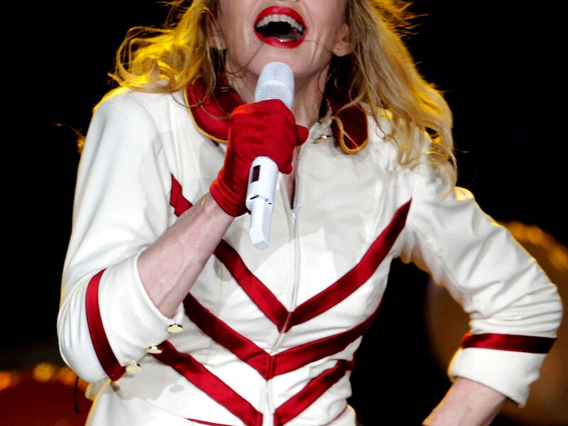 Madonna in concert.