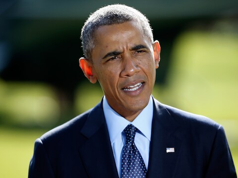 De Amerikaanse president Barack Obama.
