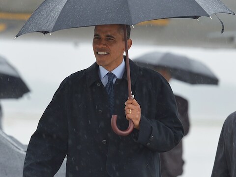 De Amerikaanse president Barack Obama.