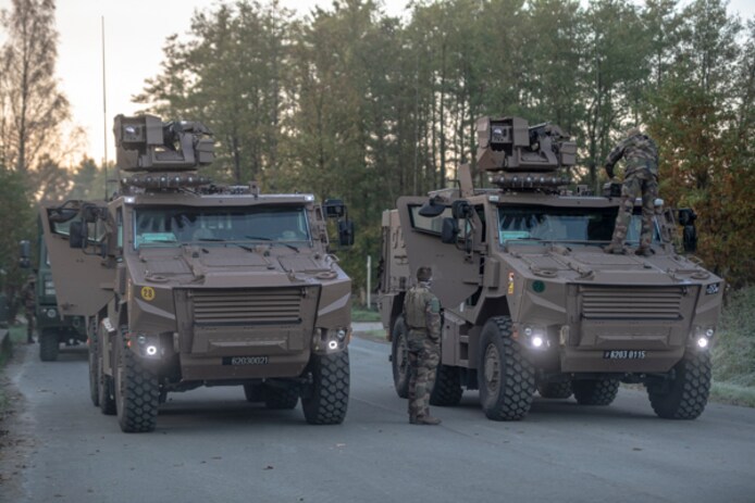 Enkele Griffon-pantservoertuigen.