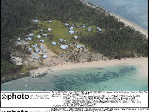 In 2010 werden de Fiji-eilanden getroffen door cycloon Thomas.