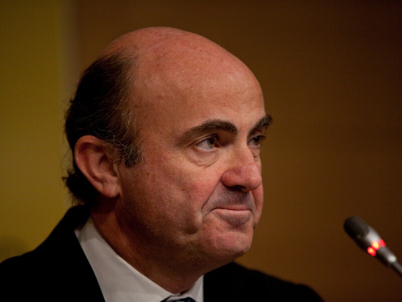 Luis de Guindos, de Spaanse minister van Economie.