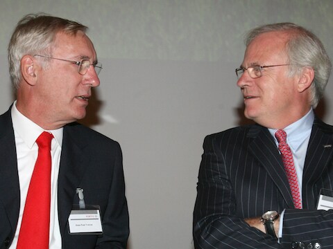 Jean-Paul Votron (L) en Gilbert Mittler (R).