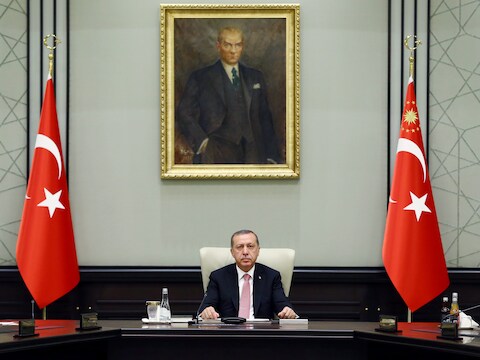 De Turkse president Recep Tayyip Erdogan.