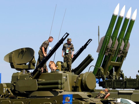 Een Russisch Buk-M2-raketsysteem op archiefbeeld.